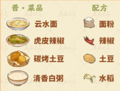 桃源深處有人家食來運轉(zhuǎn)菜譜配方有哪些 食來運轉(zhuǎn)菜譜配方匯總